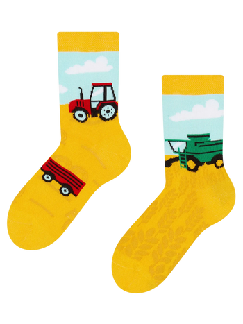 Veselé dětské ponožky Traktor