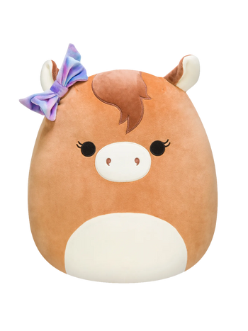 SQUISHMALLOWS Kůň s mašlí Tomar, 20 cm