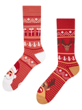Veselé teplé ponožky Sobi Santy Clause