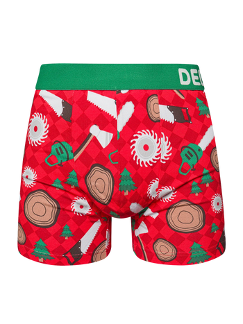 Veselé pánské boxerky Dřevorubec