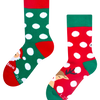 Veselé dětské teplé ponožky Santa a Rudolf