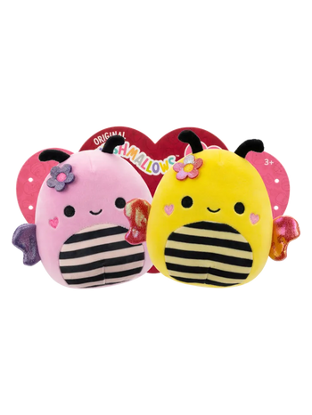 SQUISHMALLOWS 1 + 1 Včelky Sunny a Leonie, 20 cm