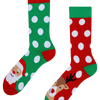 Veselé teplé ponožky Santa a Rudolf