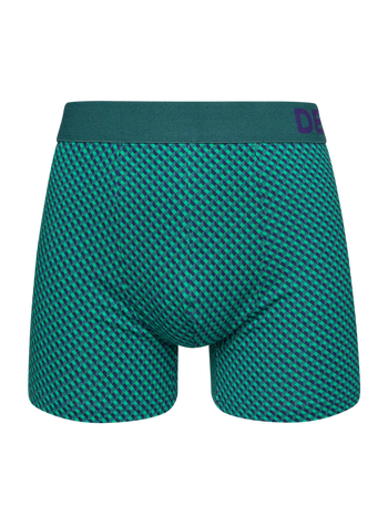 Modro-zelené pánské vzorované boxerky