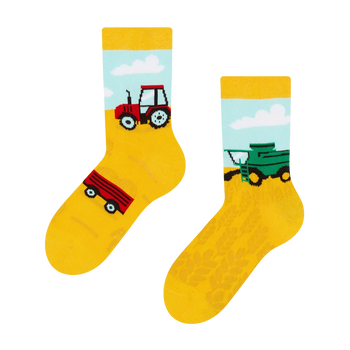 Veselé dětské ponožky Traktor
