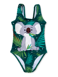 Veselé dívčí plavky Koala a listy
