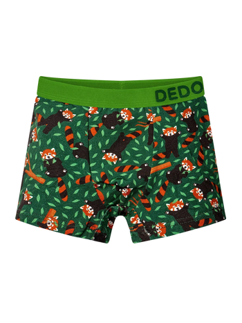 Veselé chlapecké boxerky Panda červená