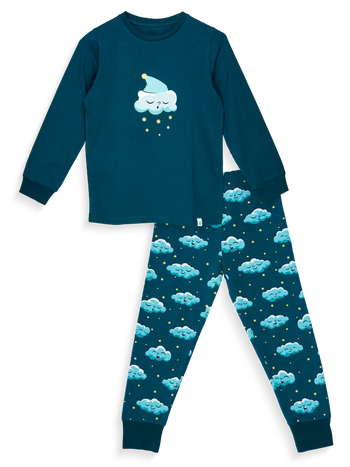 Veselé dětské pyžamo Ospalé obláčky