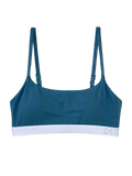 Tmavá petrolejová dámská podprsenka s modalem