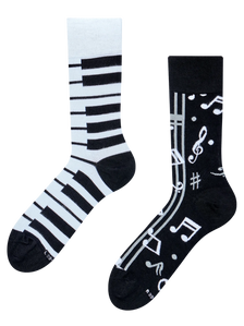 Veselé bambusové ponožky Klavírní hudba